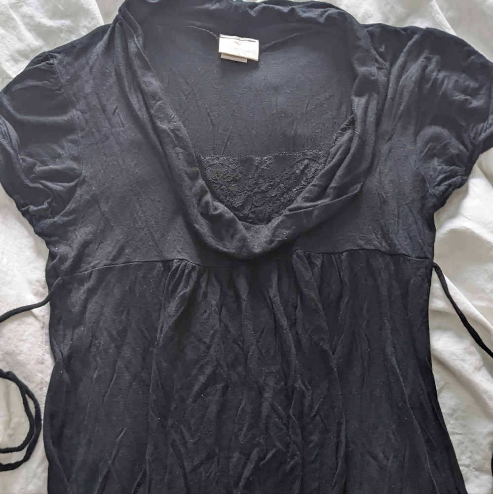 Y2K layered lace top